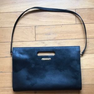 Michael Kors black envelope clutch